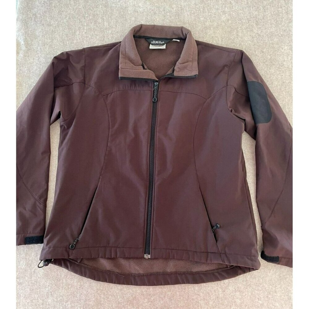 Womens Black Diamond Jacket Hard Shell, Size XL, Zip Up Pockets, Fleece Lined